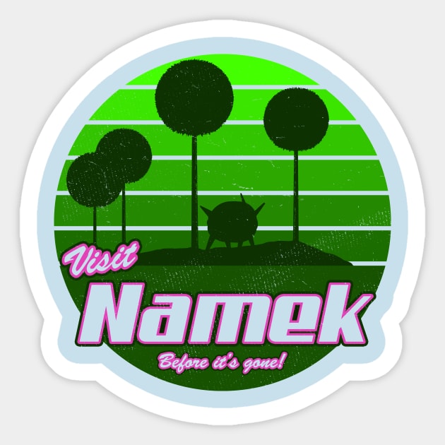 Visit Namek Sticker by PlatinumBastard